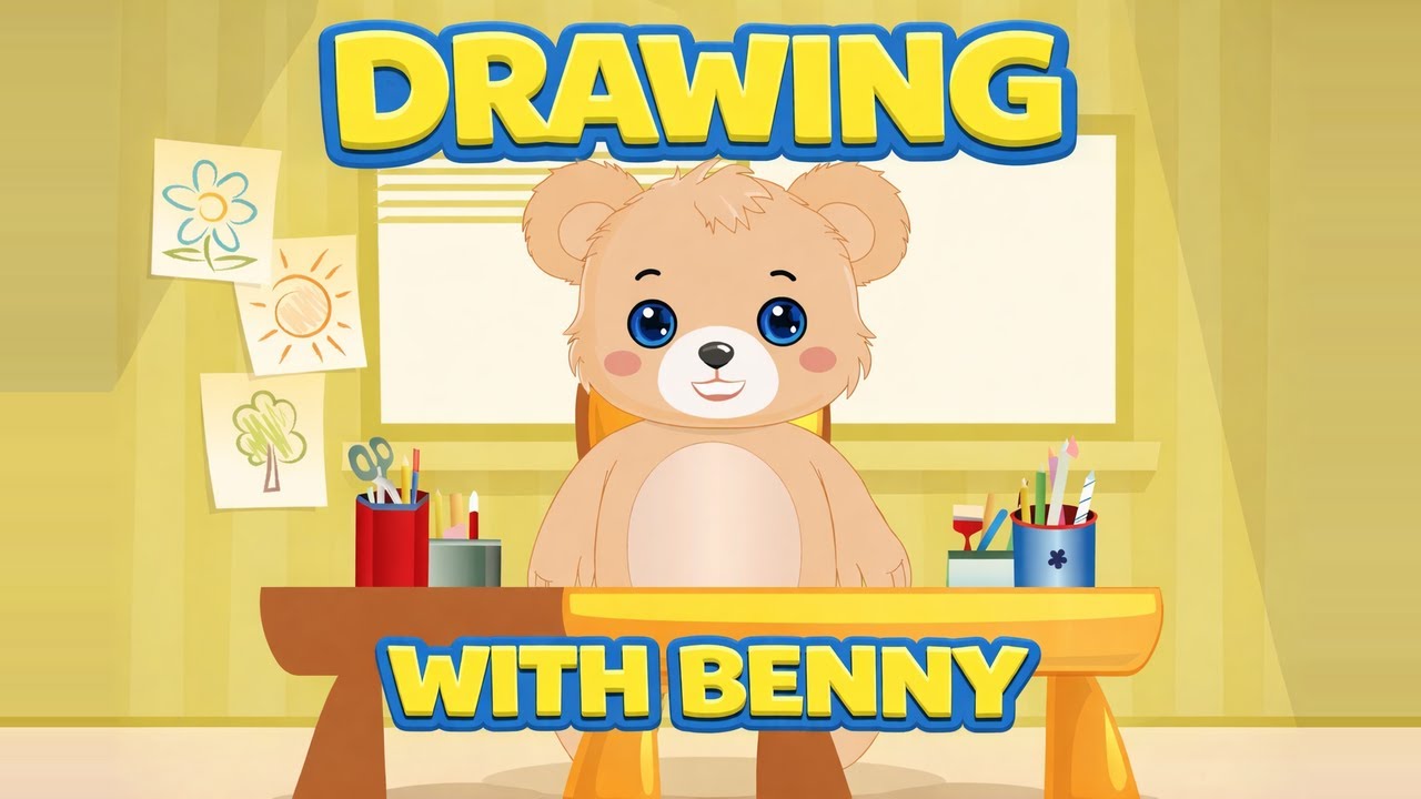 Drawing for Kids | Fun Creative Drawing Activity with Benny the Bear Cub | Clever Cubs®