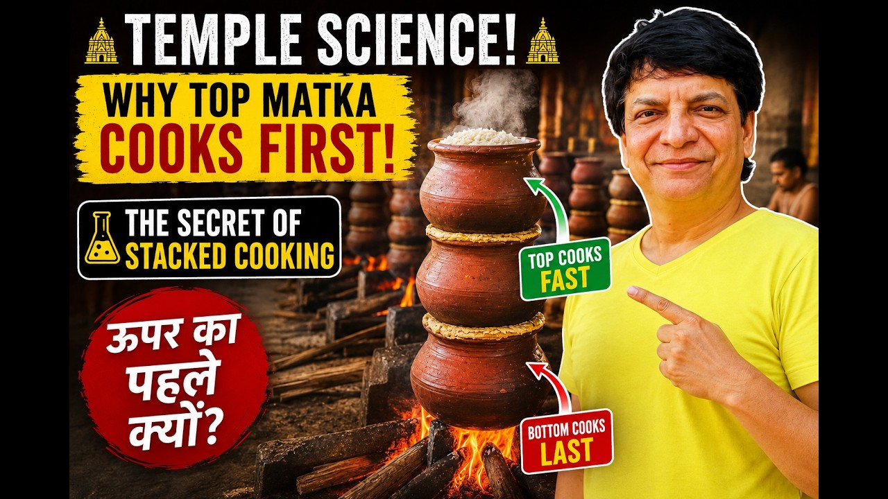 Why Top Matka Cooks First? 🔥🏺 | Temple Cooking Science Explained