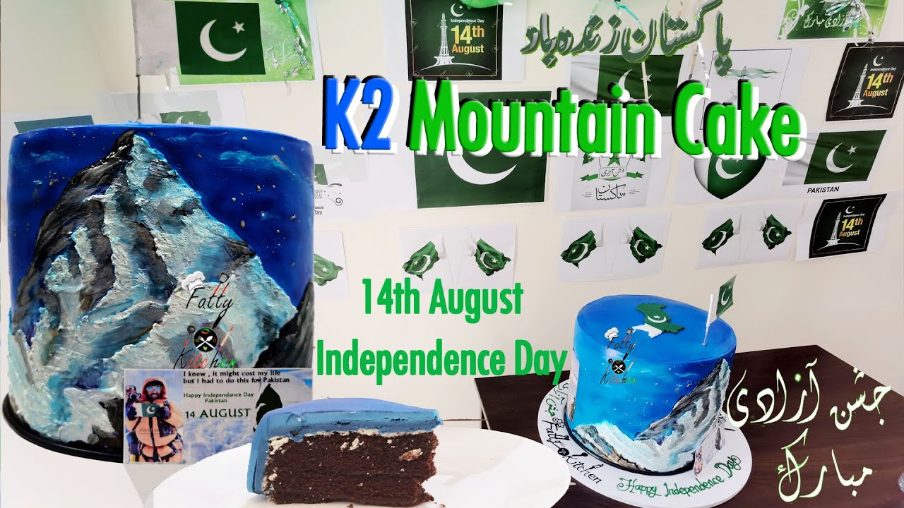 K2 Mountain Cake | Pakistani Flag Cake | 14th August Independence Day | Ali Sadpara Tribute