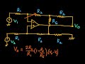 One OP-AMP Variable Gain Difference Amplifier | Problems on  Operational Amplifier - Tutorial 5