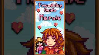 Stardew Valley Friendship Guide - Marnie  #stardewvalley #gaming #gamingtips #cozygaming #rpg