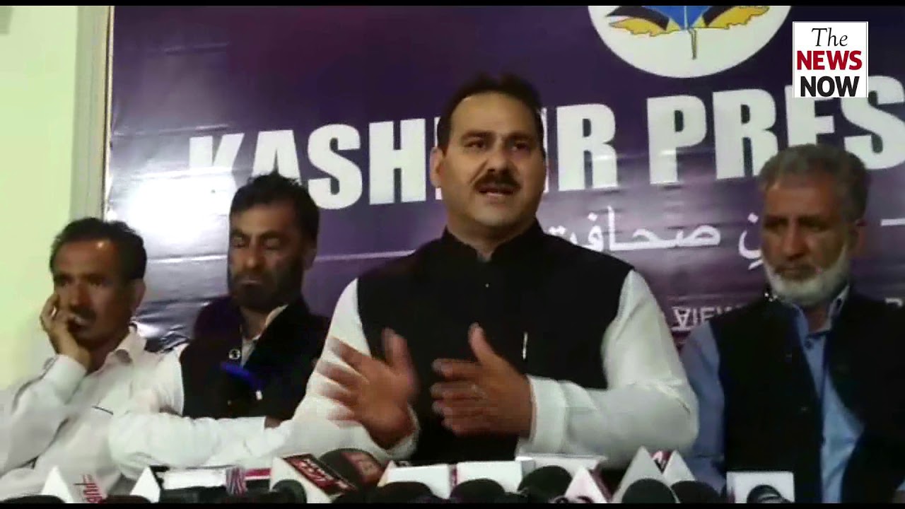 LJP National Spkokerperson, Sanjay Saraf Holds Press Conference in Press Club Srinagar