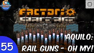 Factorio Space Age - Episode 55 - Building Rail Guns screenshot 3