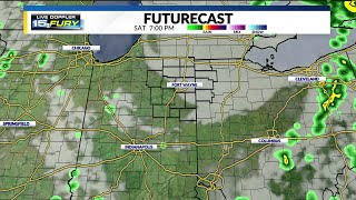 Drying out for the night ahead, more rain Sunday