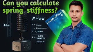 HC Verma The forces Ch 4 Objective 2 Q6 | When Does a Spring Stretch the Most