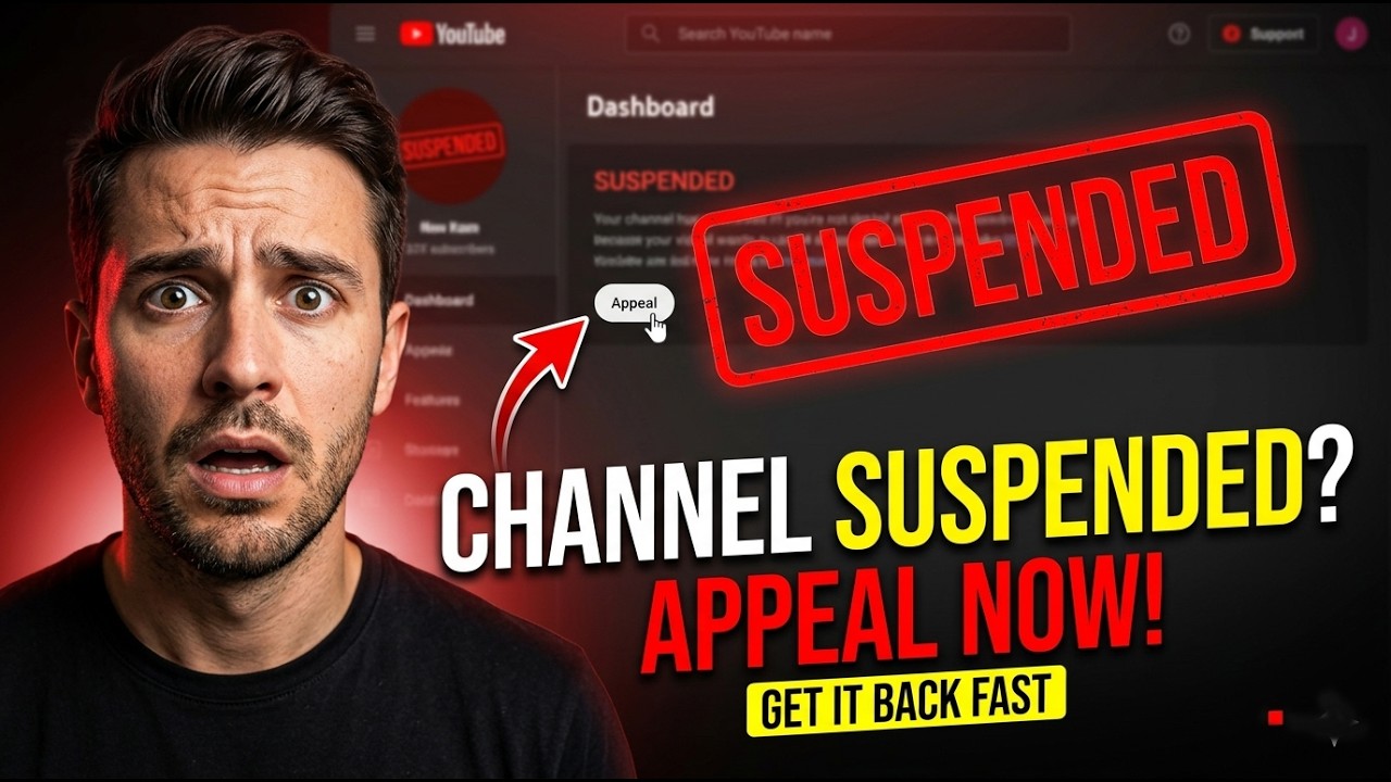 YouTube Channel Suspended? How to Submit Appeal (Full Guide) - YouTube