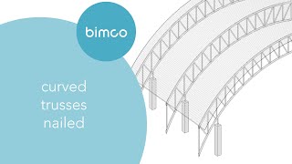 Curved Roof Trusses - bimco Revit 3D Modelling Training Tutorial
