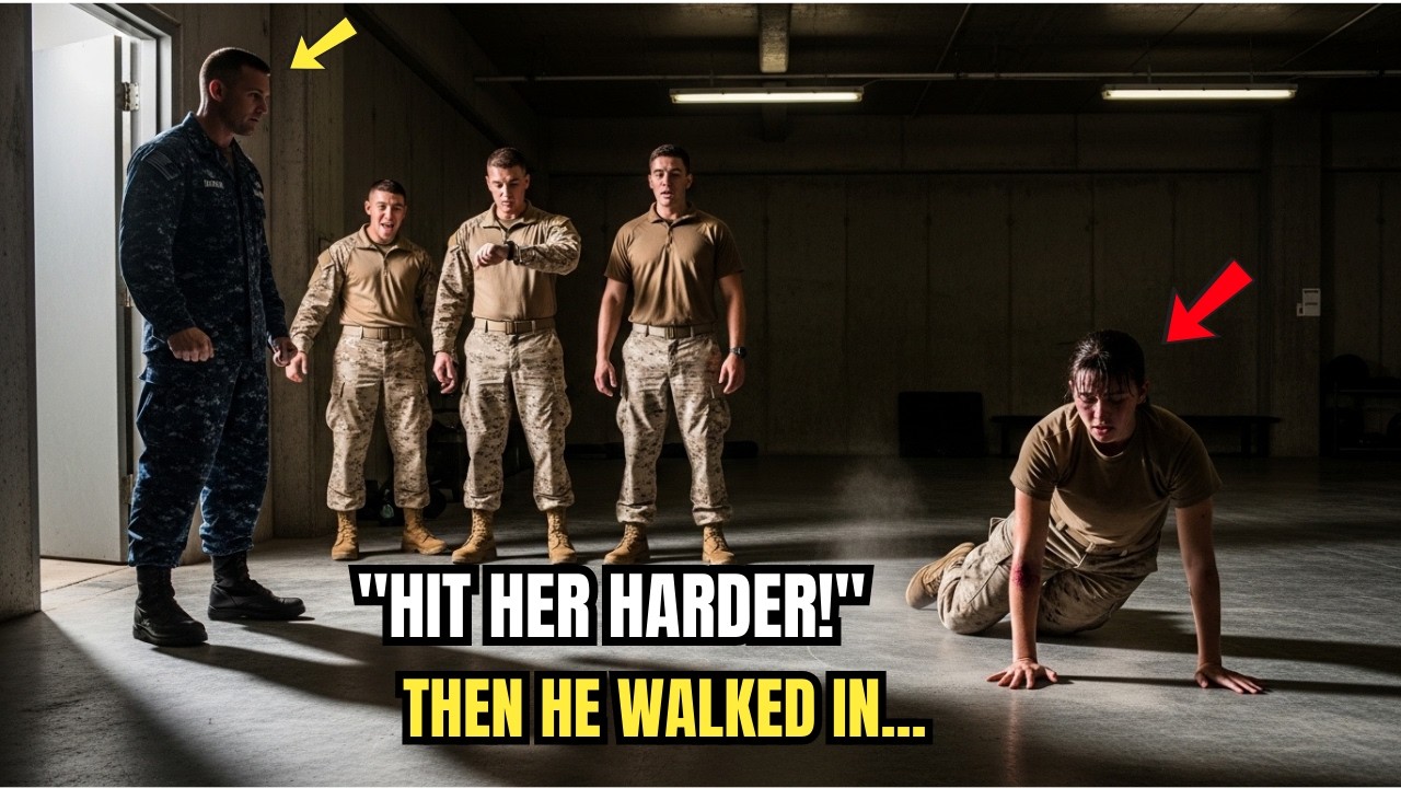 She Collapsed, They Laughed — Then The SEAL Commander Walked In