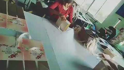 Handmade custom full color printed magnetic folding boxes with ribbon closure