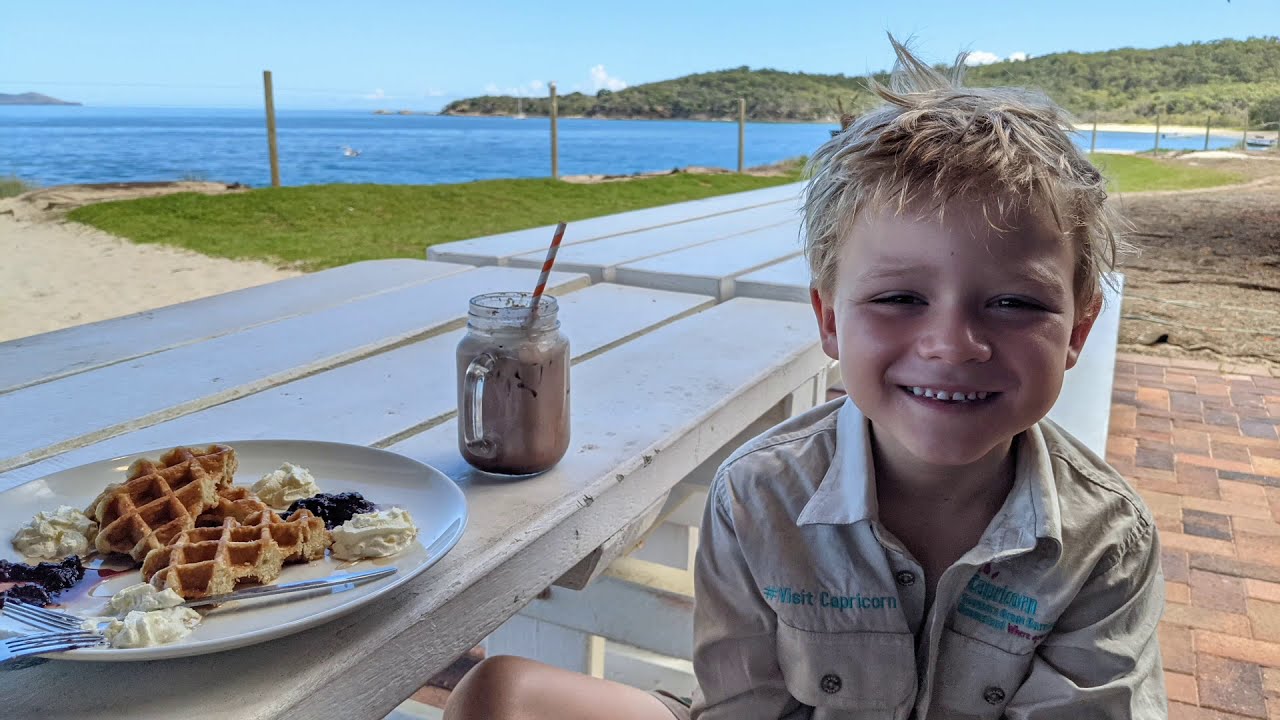 Great Keppel Island with Visit Capricorn 's Junior Ambassador.