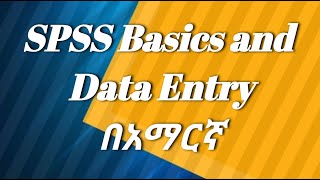 How to insert data in to SPSS? In Amharic