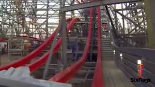 Wicked Cyclone Front Row POV HD Real Full at Six Flags New England