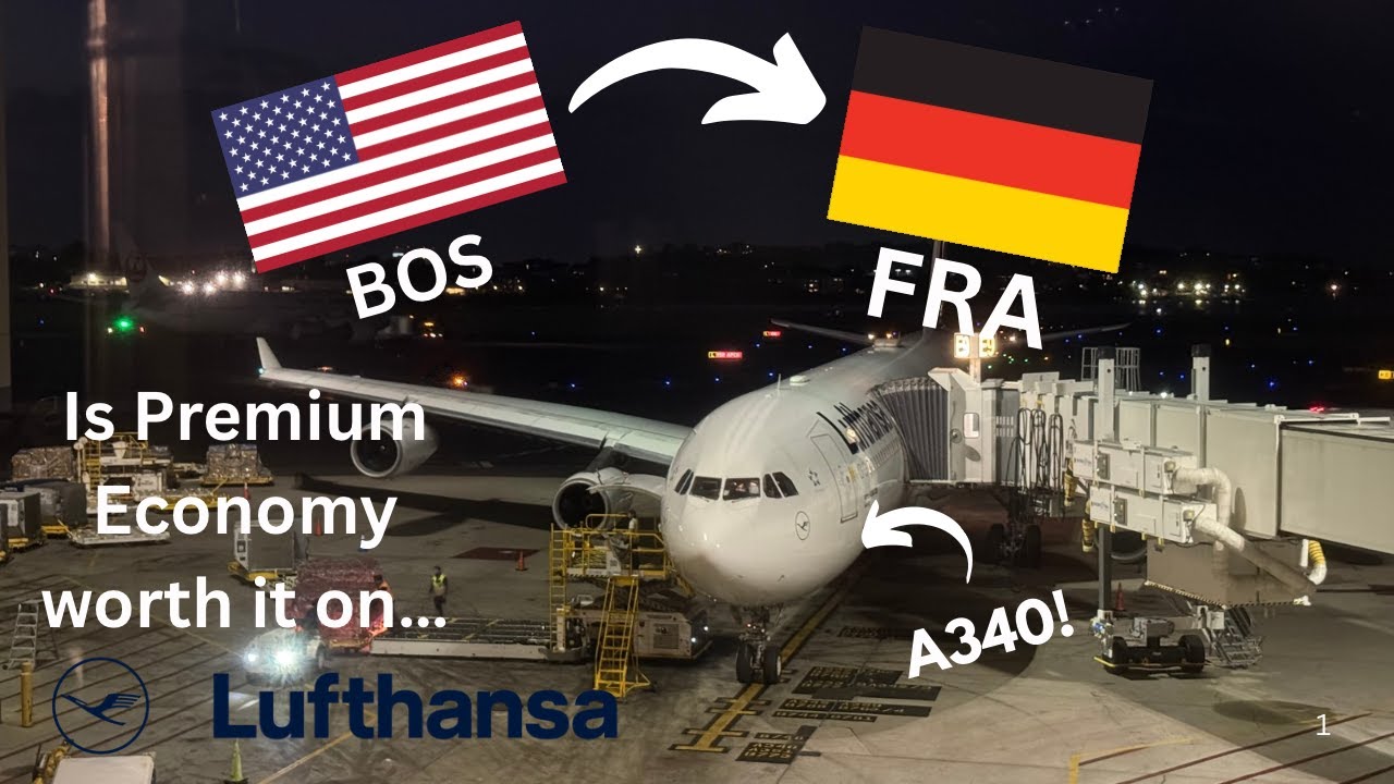 4K TRIPREPORT! I flew on the legendary A340-300! Boston to Frankfurt
