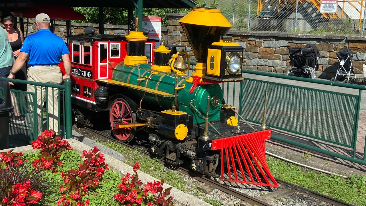 Six flags great escape 2022 story town train ride YouTube