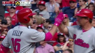 PHI@WSH: Kelly puts Phils ahead in 9th with a single