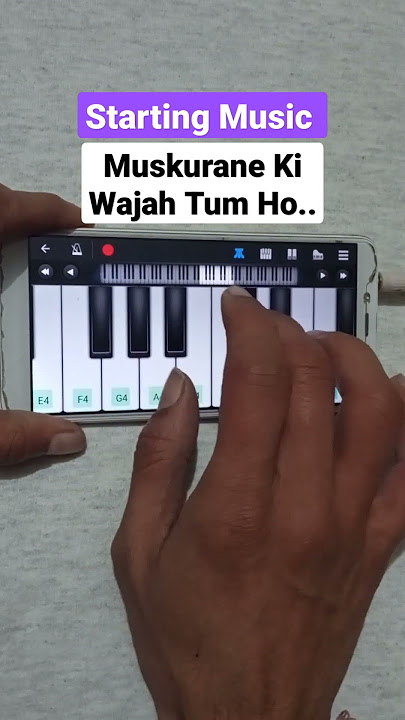 Muskurane Ki Wajah Tum Ho Piano