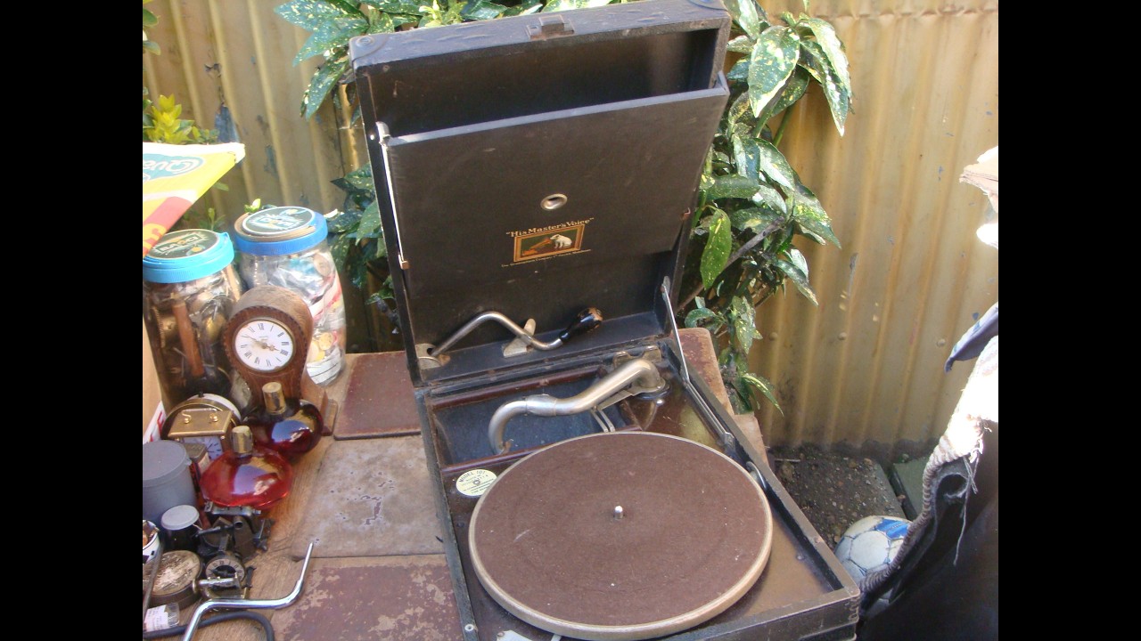 VINTAGE HMV / HIS MASTER'S VOICE GRAMOPHONE MODEL 101 , SOUND BOX