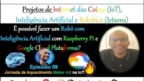 Episódio 09-Robô(Rosie)(Sophia) Inteligência Artificial com Raspberry Pi e Google Cloud Plataforma?