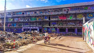 Abandoned Bangkok neighborhood full of street art