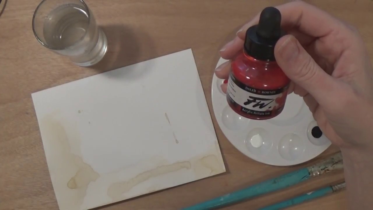 Experimenting with Acrylic Inks