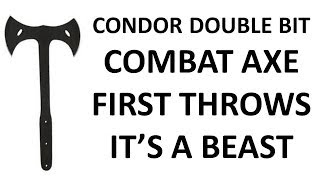 ☠ Condor Double Bit Combat Axe ☠ First Throws ☠ Instinctive Axe Throwing