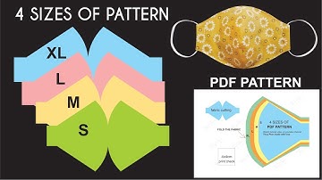 Fast And Easy To Make 4 Sizes Of Face Mask Pattern | PDF Face Mask Pattern For Free (Part 1)