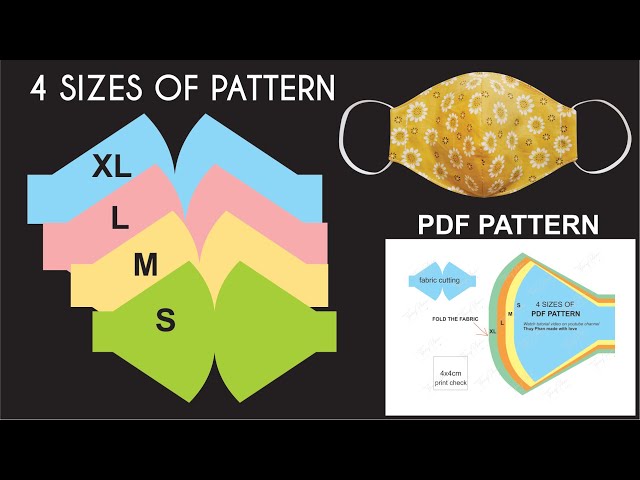 Fast And Easy To Make 4 Sizes Of Face Mask Pattern | PDF Face Mask Pattern For Free (Part 1) - YouTube fast-and-easy-to-make-4-sizes-of-face-mask-pattern-pdf-face-mask-pattern-for-free-part-1-youtube