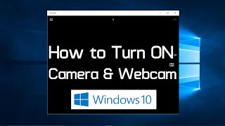 Camera and webcam not working or don't know how to turn on in windows
10? please follow these simple steps. click start button i...