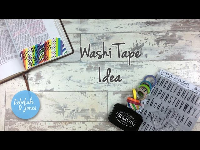 Get Creative with Washi Tape in Your Bible Journal