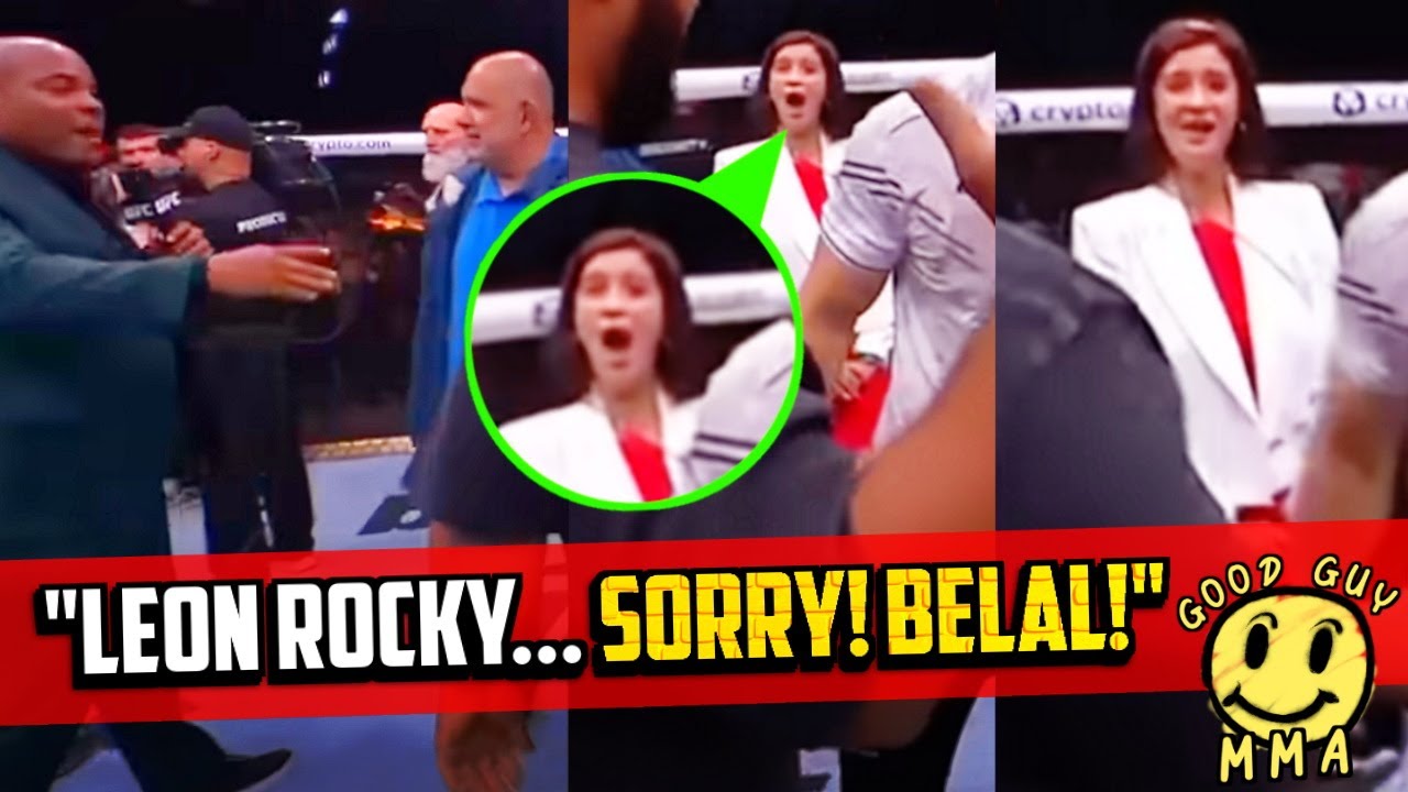 Belal Muhammad Wife Left SHOCKED with Daniel Cormier Mistake during UFC 304 Octagon Interview