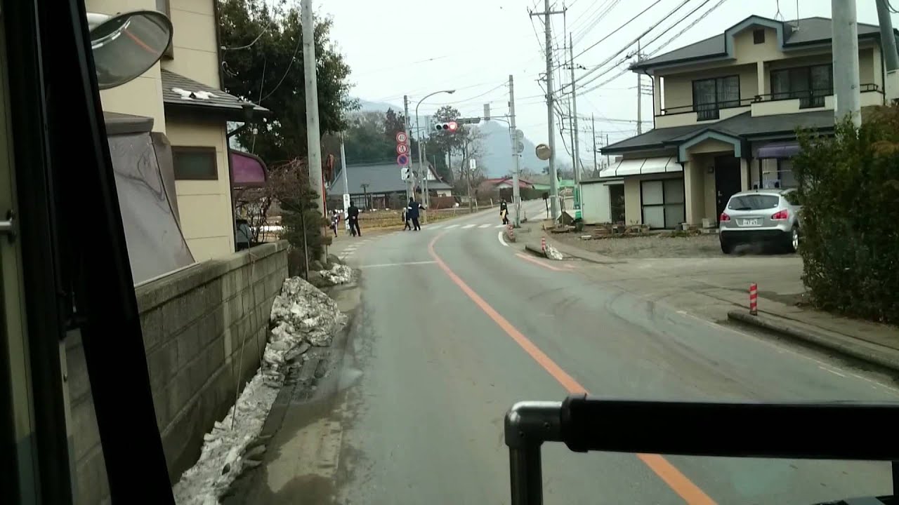 関東バス　ＪＲ鹿沼駅→古峰原神社　前面展望