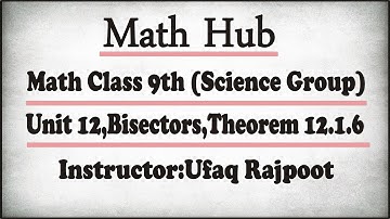 Math Class 9th Ch 12 Theorem 12.1.6 (Most Imp)