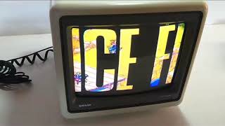 Antiga Tv Semp Toshiba Mod 1022  Game Retro 10 Polegadas