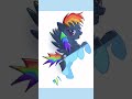 redesigning mlp characters: pt. 3/6! fluttershy next! ☁️🌈⚡️#mlp #redesign #rainbowdash #art