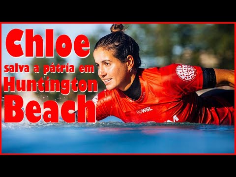 Chloé Calmon conquista a única vitória sul-americana da quinta em Huntington Beach. (5/8/2022)
