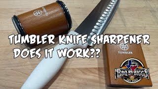 Is the Tumbler Rolling Knife Sharpener legit or a scam? @ukulelejaybbq, knife sharpening