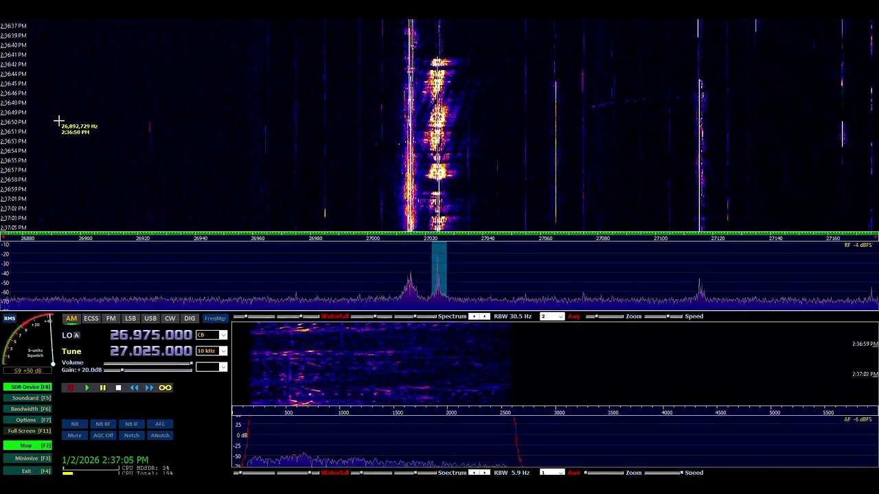 SWL CB Radio Channel 6 AM Band 2026 01 02 144005-1259