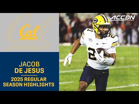 Jacob De Jesus 2025 Regular Season Highlights | Cal Wide Receiver