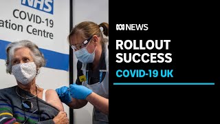 Boris Johnson urges caution despite almost half of UK receiving first COVID-19 vaccine | ABC News