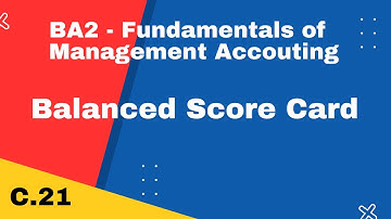 BA2 | Balanced Scorecard |  CIMA | cimaselfstudy.com | Free CIMA Study Materials