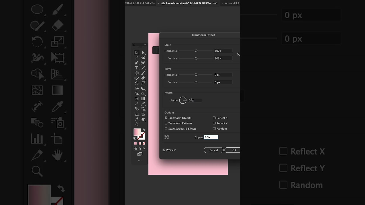 Adobe Illustrator Tutorial | Transform Effect
