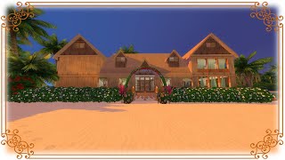 RESORT PRAIANO DE LUXO COM BAR E RESTAURANTE | The Sims 4 (Speed Build) screenshot 5