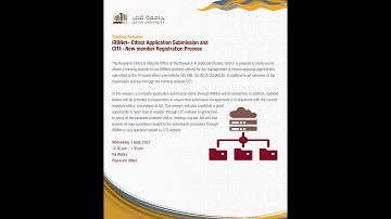 IRBNet– Ethics Application Submission & CITI   New member Registration Process