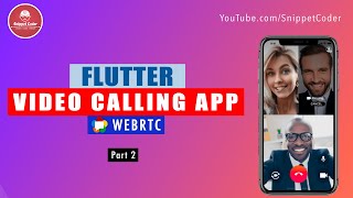 Flutter WebRTC Video Calling Meeting App - Part2 screenshot 5