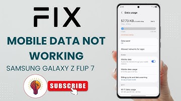 Fix Mobile Data Not Working on Samsung Galaxy Z Flip 7 | Quick & Easy Solution