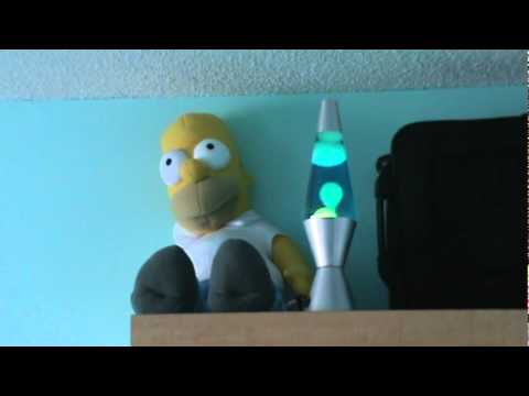 pedicure spa jet parts Homer Simpson and my Lava Lamp 002.MPG