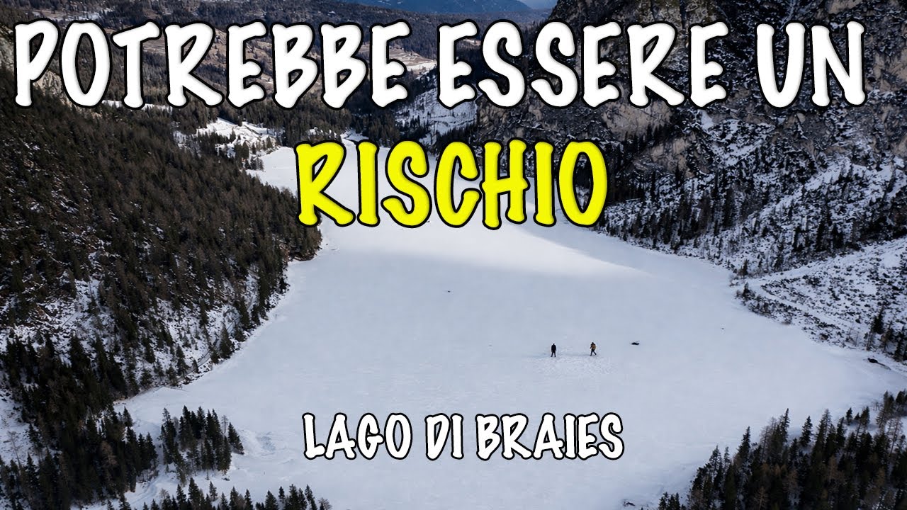 ABBIAMO CAMMINATO QUI 👆 LAGO DI BRAIES GHIACCIATO