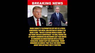 BREAKING: Mark Carney Trolls Trump Over His Own Teleprompter Meltdown.