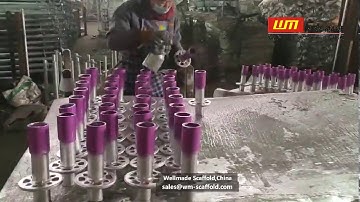 Ringlock scaffolding base collar in painting - Wellmade China