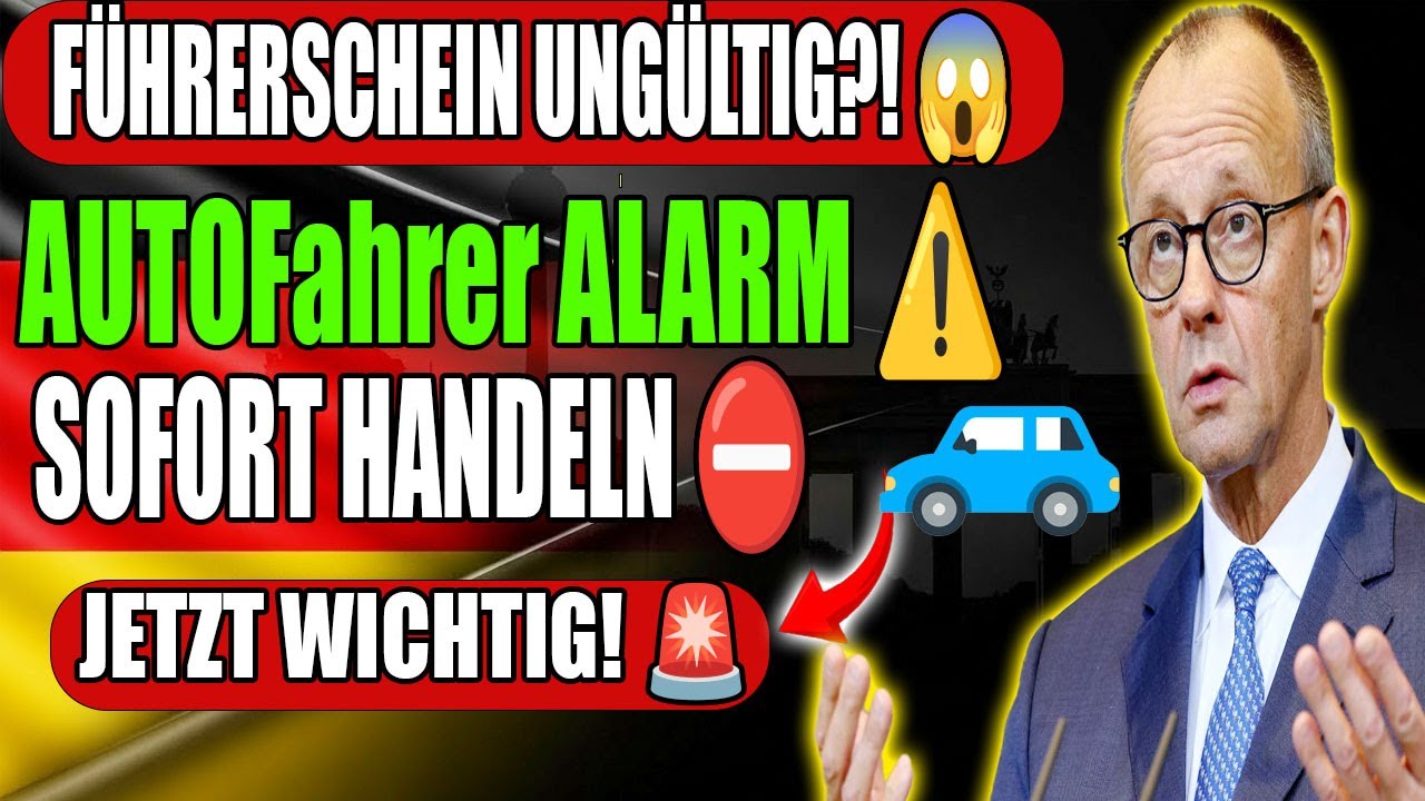 ⚠️ Führerschein in Gefahr! Diese neue Pflicht gilt JETZT für Autofahrer in Deutschland